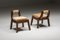 Italian Art Deco Walnut & Velvet Dining Chairs in the Style of Borsani, 1950s, Image 6