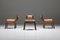 Italian Art Deco Walnut & Velvet Dining Chairs in the Style of Borsani, 1950s 3