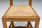 Spanish Arts & Crafts Rustic Wooden Dining Chair, Early 20th Century 11