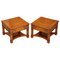 Large Side Tables in Burr Walnut from Brights of Nettlebed, Set of 2 1