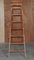 Tall Red Painted Library Stepladder 3