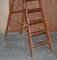 Tall Red Painted Library Stepladder 2