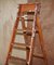Tall Red Painted Library Stepladder 4