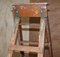Tall Red Painted Library Stepladder 14