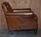 Aged Brown Leather Chesterfield Club Armchair 10