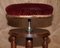 Victorian Mahogany Height Adjustable Piano Stool with Decorative Base 3