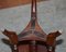 Taburete de piano victoriano de caoba regulable en altura con base decorativa, Imagen 9