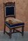Napoleonische Blaue Esszimmerstühle mit Kelim Teppichbezug, 6er Set 15