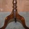 Scottish Mahogany Tripod Lamp Table with Carved Top 18