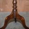 Scottish Mahogany Tripod Lamp Table with Carved Top, Image 18