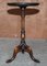 Scottish Mahogany Tripod Lamp Table with Carved Top, Image 7