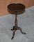 Scottish Mahogany Tripod Lamp Table with Carved Top, Image 3