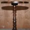 Scottish Mahogany Tripod Lamp Table with Carved Top, Image 17