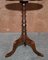 Scottish Mahogany Tripod Lamp Table with Carved Top, Image 15