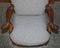 Eagle Armed Claw & Ball Feet Throne Armchairs, Set of 2 5
