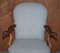 Eagle Armed Claw & Ball Feet Throne Armchairs, Set of 2 4