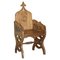 English Oak Gothic Revival Steeple Back Armchair, 1900s 1