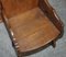 English Oak Gothic Revival Steeple Back Armchair, 1900s, Image 6