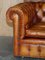Chesterfield Club Sofa & Armchairs in Brown Leather, Set of 3, Image 11