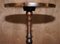 Decorative Flamed Mahogany Pie Crust Edge Tripod Lamp Table, Image 10