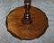 Decorative Flamed Mahogany Pie Crust Edge Tripod Lamp Table 12