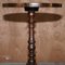 Decorative Flamed Mahogany Pie Crust Edge Tripod Lamp Table 5