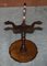 Decorative Flamed Mahogany Pie Crust Edge Tripod Lamp Table, Image 11