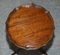 Decorative Flamed Mahogany Pie Crust Edge Tripod Lamp Table 7