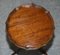Decorative Flamed Mahogany Pie Crust Edge Tripod Lamp Table, Image 7