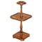 Flamed Mahogany Two Tier Side Table or Jardiniere Stand 1