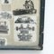 French Antique Machines Composition, Early 20th-Century, Collage, Framed 7