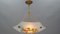 Art Deco Enameled and Frosted Glass Pendant Light from Loys Lucha, 1930s, Image 9