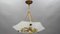 Art Deco Enameled and Frosted Glass Pendant Light from Loys Lucha, 1930s 20