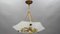Art Deco Enameled and Frosted Glass Pendant Light from Loys Lucha, 1930s, Image 20