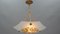 Art Deco Enameled and Frosted Glass Pendant Light from Loys Lucha, 1930s, Image 10