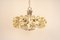 Large Chrome and Crystal Glass Pendant Lamp by Sische, Germany, 1970s, Image 6