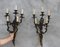 Große Louis XV Bronze Wandlampen mit 5 Lampen, 2er Set 6