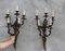 Large Louis XV Style Bronze Sconces with 5 Bulb Lights, Set of 2, Image 6