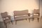 Italian Grey & White Living Room Set, 1950s 1