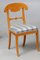 Swedish Biedermeier Honey Coloured Dining Chairs Including 2 Carvers, 1800s, Set of 4 3
