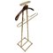 Valet Stand in Faux Bamboo Brass & Wood by Jacques Adnet, France, 1950s 1