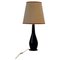 Mid-Century Table Lamp in Glass & Fabric from Stilnovo, 1950s 1