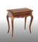Napoleon III Coffee Table in Polychrome Wood & Golden Bronze 1