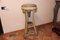 Antique Napoleon III French Lacquered Stool with Green Marble Top 3