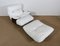 Weiße Marsala Roset Line Edition Armlehnstühle mit Fußhocker aus weißem Leder von Michel Ducaroy für Ligne Roset, 1970er, 4er Set 10
