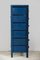 Blauer Schubladen- oder Werkzeugschrank aus blauem Metall, 1970er 7