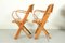 Mid-Century Birch Folding Chairs with Bentwood Armrests, 1960s, Set of 8 4