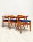 Sedie da pranzo in teak di Erik Kirkegaard per Hong Stolefabrik, Danimarca, anni '50, set di 6, Immagine 4