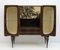 Mid-Century Italian Modern Style Mobile Walnut Bar by Borsani, 1950s, Image 1