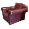 Spanish Brown Leather Club Chairs, Set of 2 5